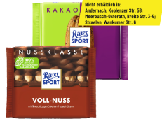 Ritter Sport Kakao- o. Nussklasse